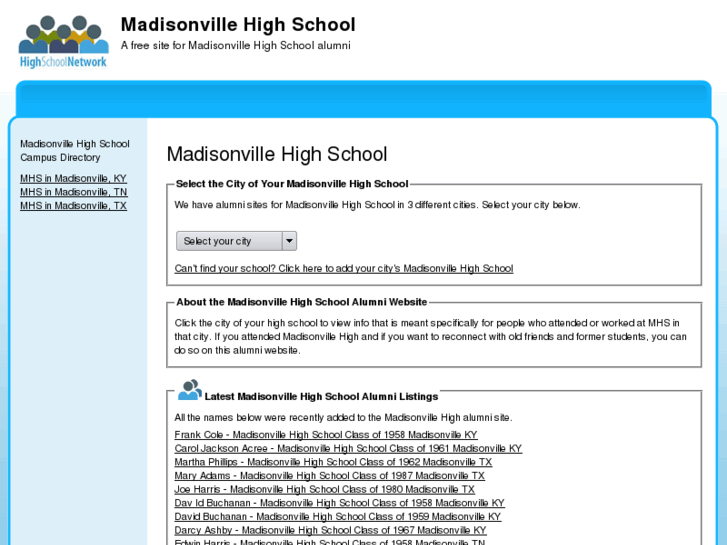 www.madisonvillehighschool.org