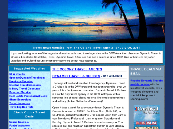 www.thecolonytravelagents.com