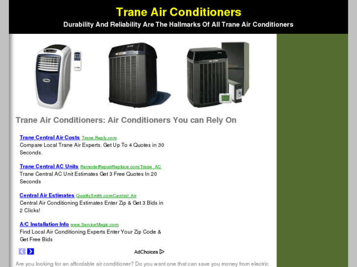 www.traneairconditionersreview.info