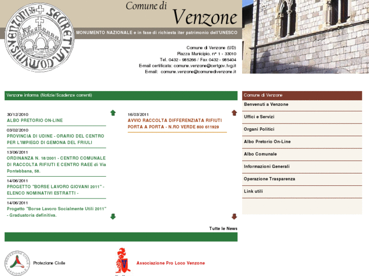 www.comunedivenzone.it