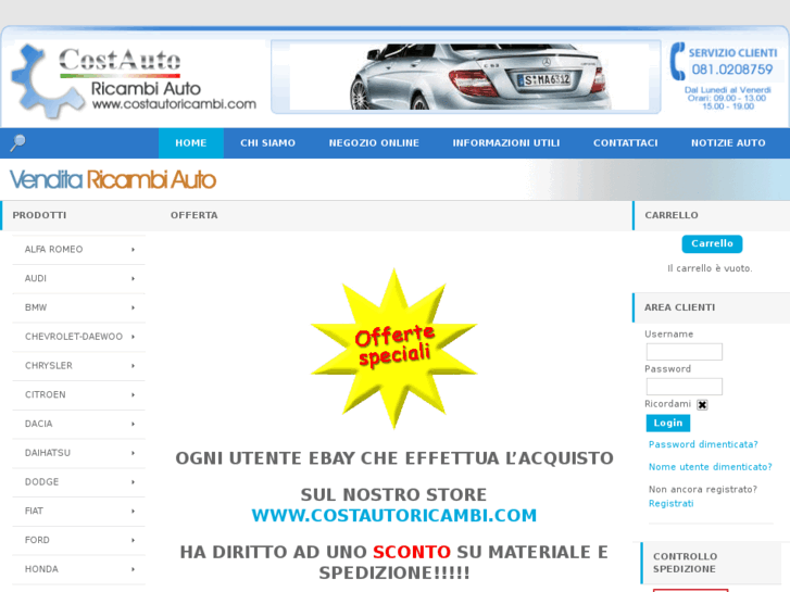 www.costautoricambi.com