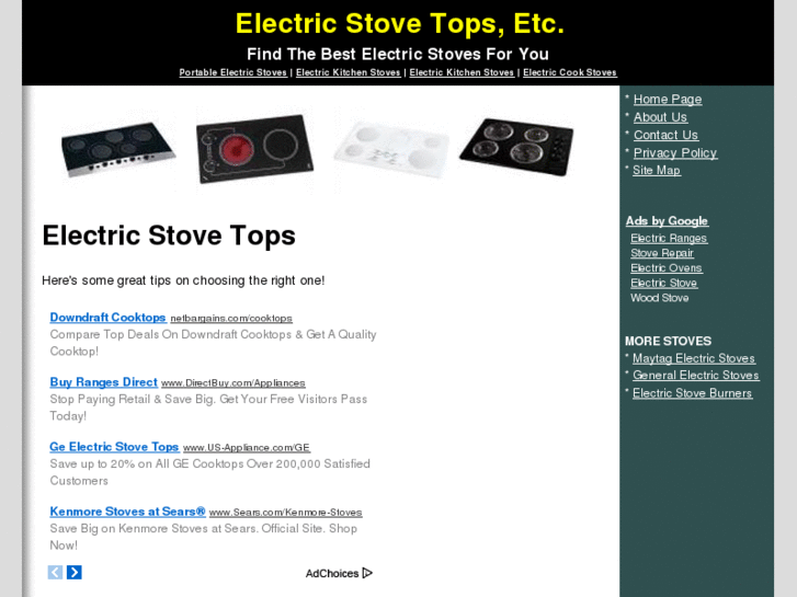 www.electricstovetops.info