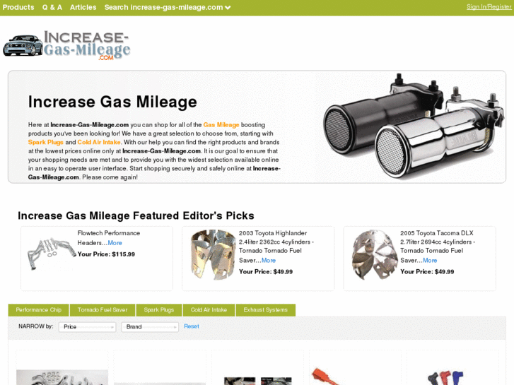 www.increase-gas-mileage.com