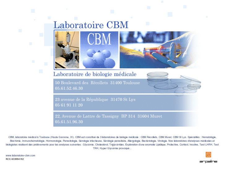 www.laboratoire-cbm.com