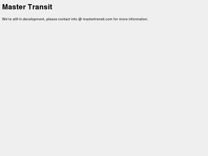 www.mastertransit.com