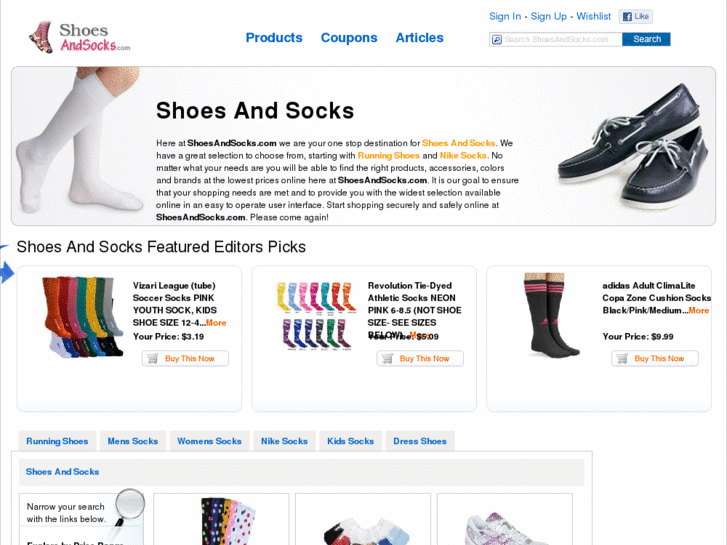 www.shoesandsocks.com