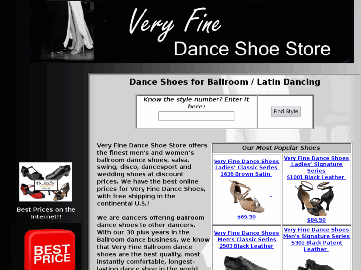 www.veryfinedanceshoestore.com