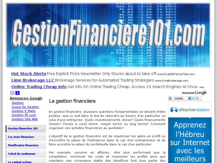 www.gestionfinanciere101.com