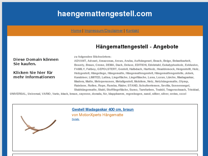 www.haengemattengestell.com