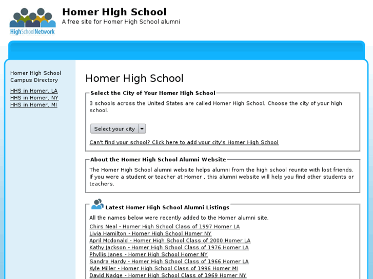 www.homerhighschool.org