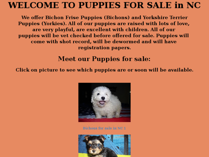 www.puppiesforsalenc.com