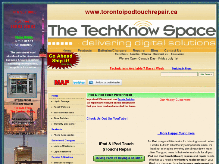 www.torontoipodtouchrepair.ca