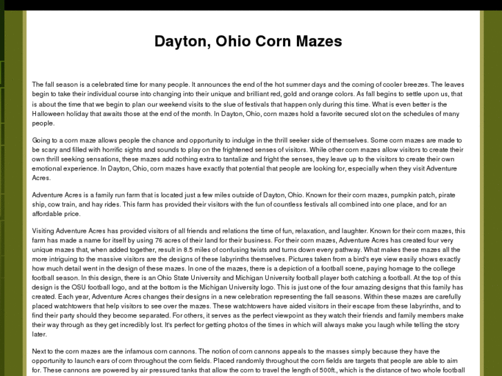 www.daytonohiocornmaze.com