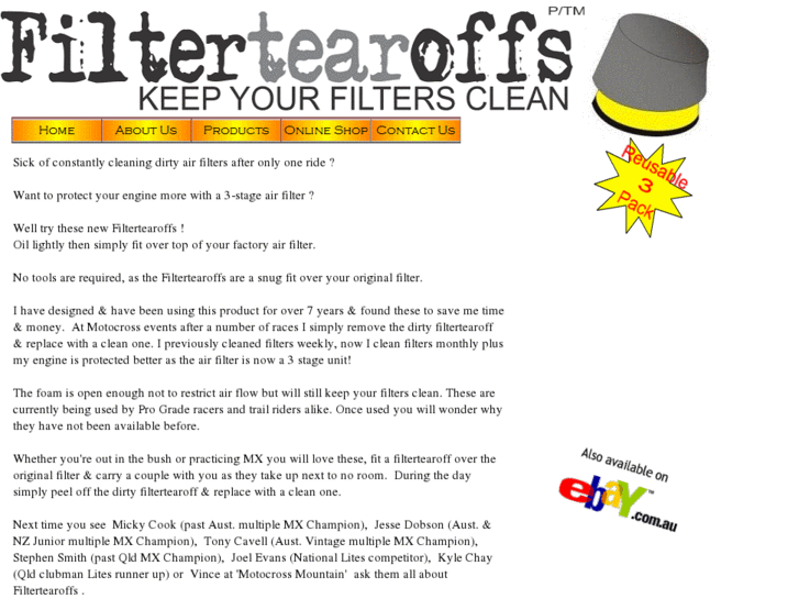 www.filtertearoffs.com