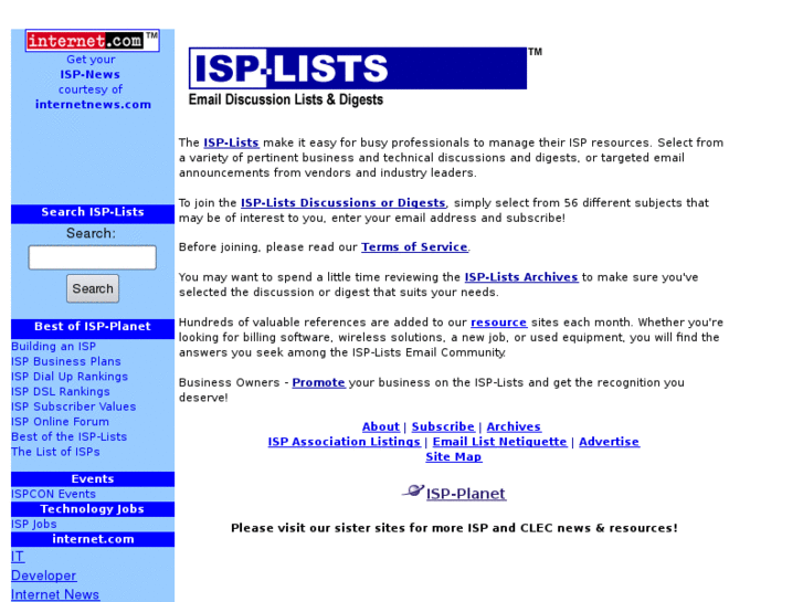 www.isp-list.com