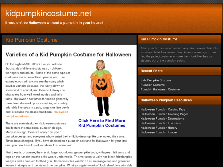 www.kidpumpkincostume.net