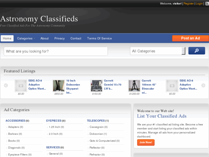 www.astronomyclassifieds.com