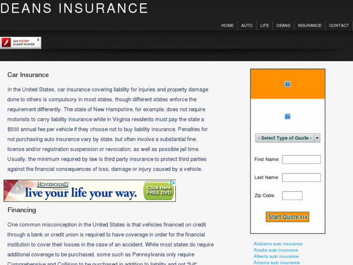 www.deansinsurance.com