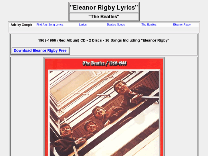 www.eleanorrigbylyrics.com