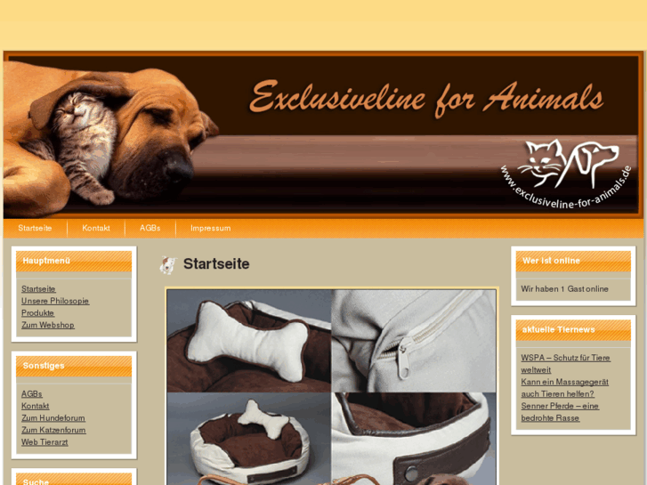 www.exclusiveline-for-animals.com