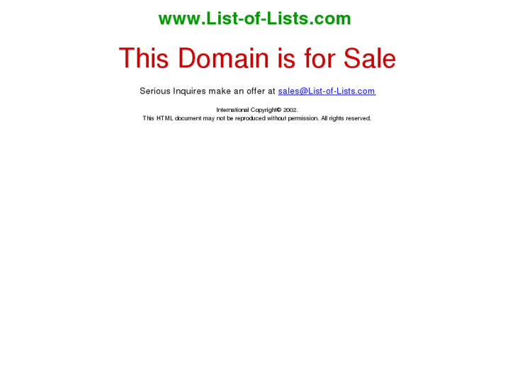 www.list-of-lists.com
