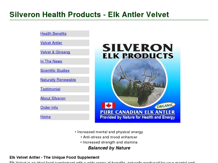 www.silveronhealthproducts.com