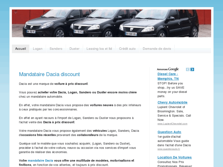 www.achat-mandataire-dacia.com