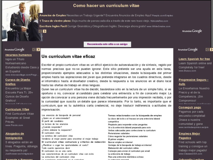 www.comohaceruncurriculumvitae.com.es