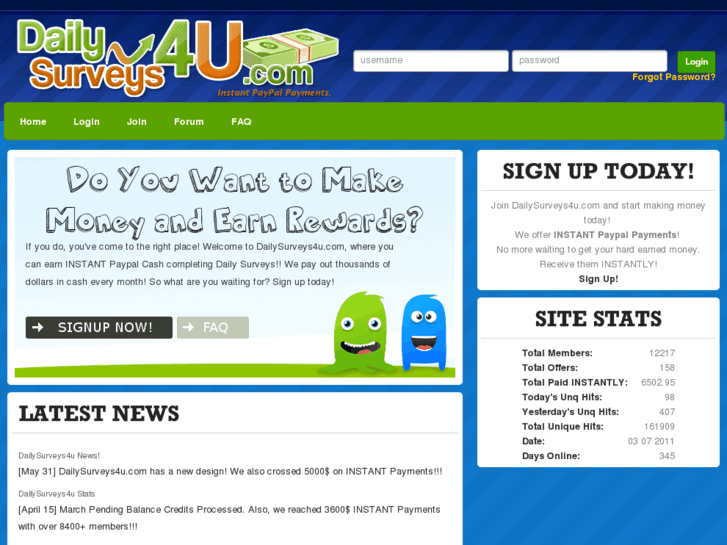 www.dailysurveys4u.com