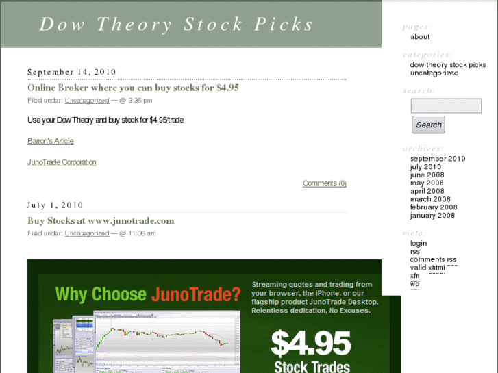 www.dowtheorystockpicks.com