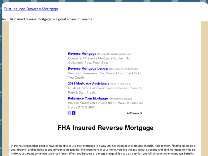 www.fhainsuredreversemortgage.com