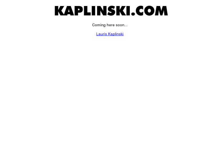 www.kaplinski.com