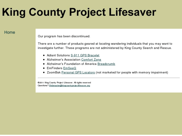 www.kingcountyprojectlifesaver.org