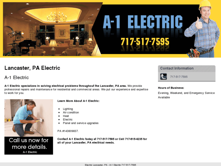 www.a-1electric-lancaster-pa.com