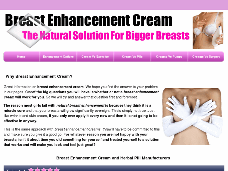 www.bestbreastenhancementcreams.com