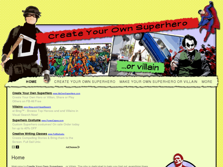 www.createyourownsuperheros.com