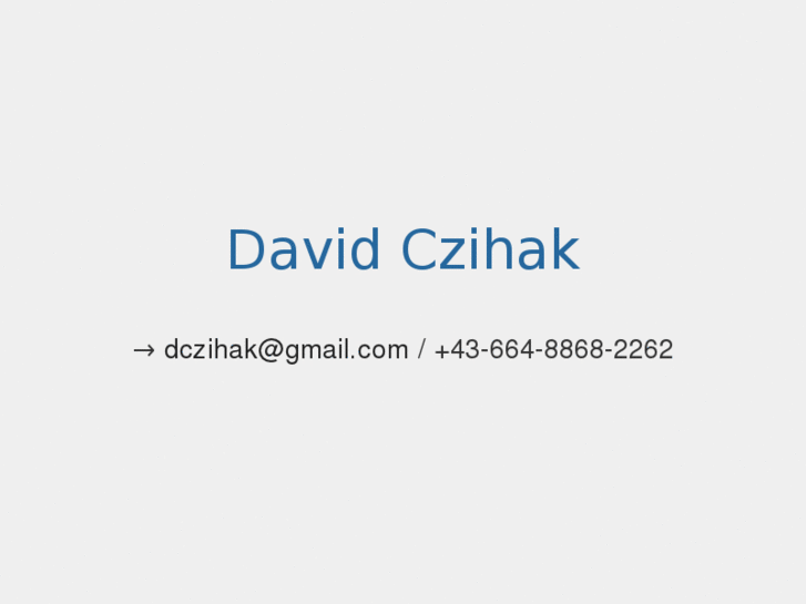 www.davidczihak.at