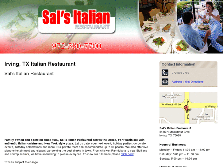 www.salsitalianrestaurantirvingtx.com