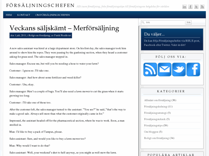 www.forsaljningschefen.se