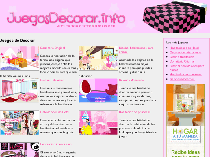 www.juegosdecorar.info