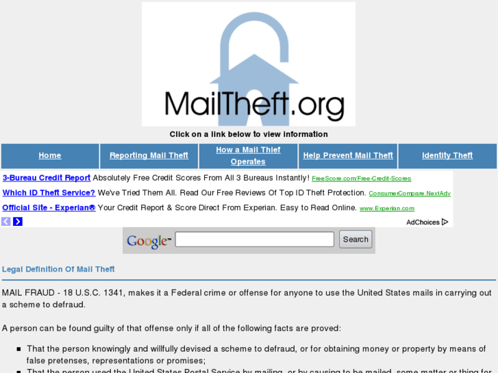 www.mailtheft.org