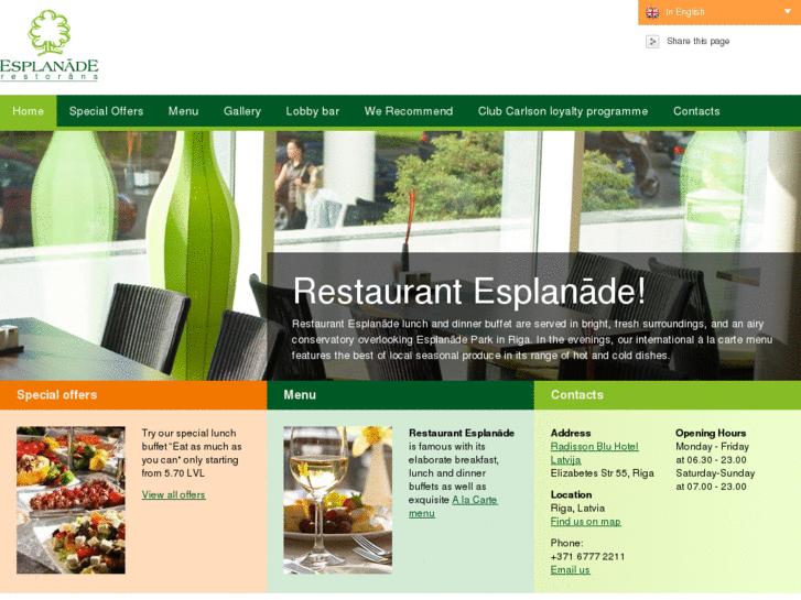 www.restaurantesplanade.lv