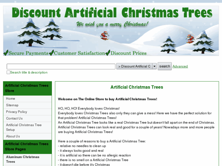 www.discountartificialchristmastrees.com