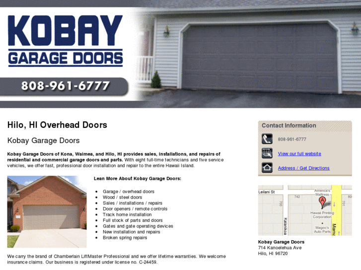 www.garagedoorsinhilo.com