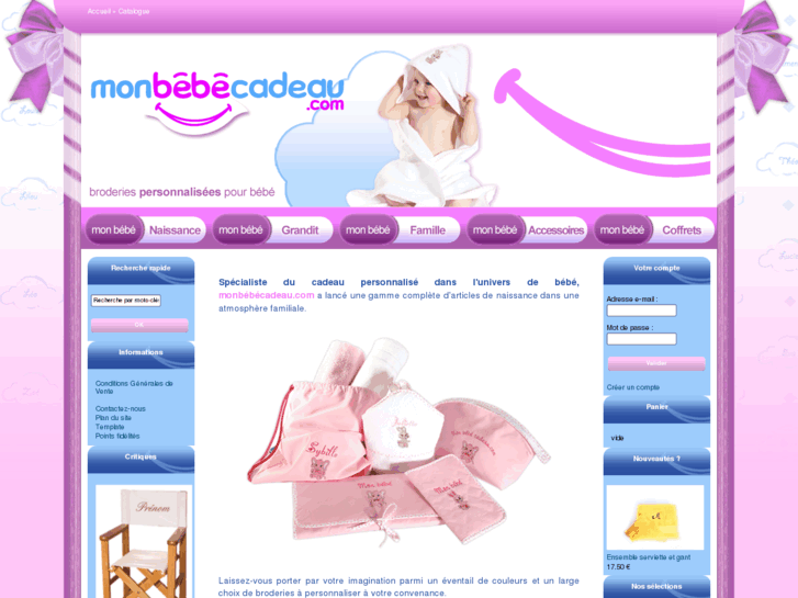 www.monbebecadeau.com