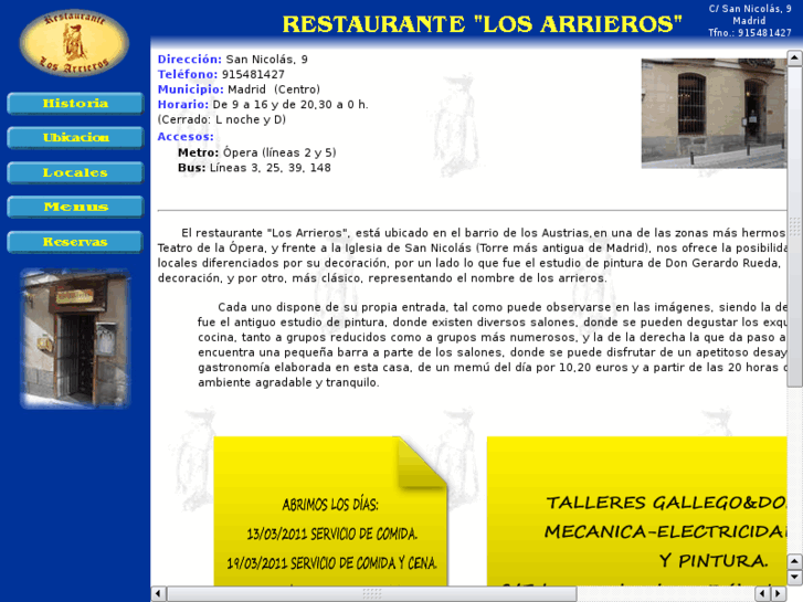 www.restaurantelosarrieros.es