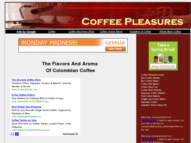 www.coffeepleasures.com