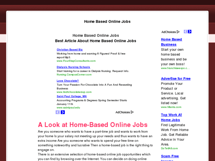 www.homebasedonlinejobs.org