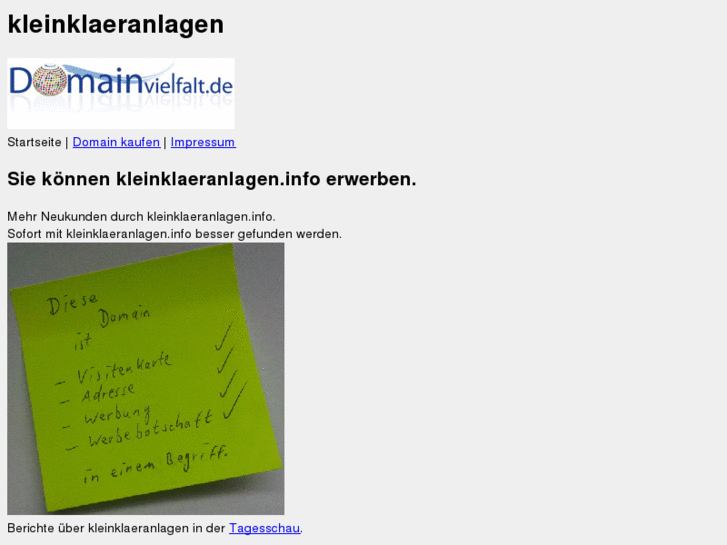 www.kleinklaeranlagen.info
