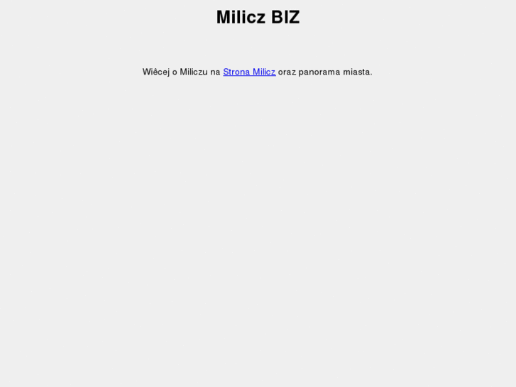 www.milicz.biz